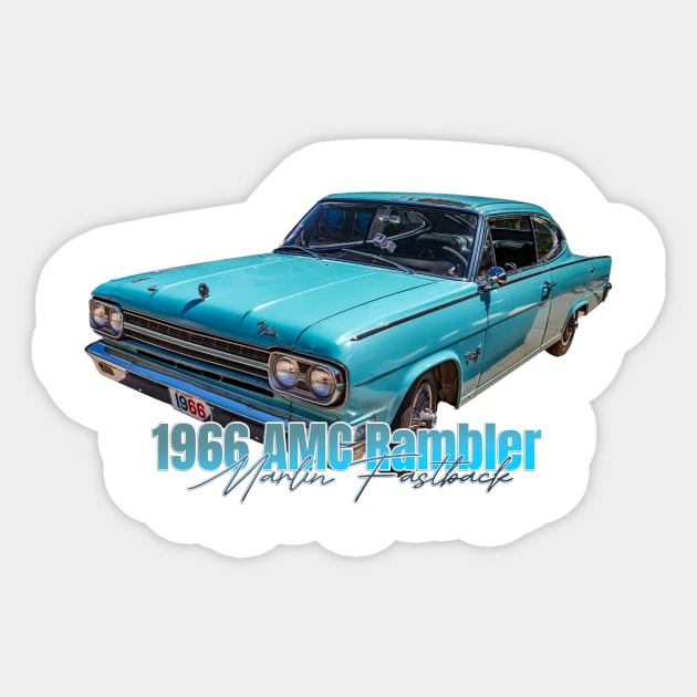 1966 AMC Rambler Marlin Fastback Sticker by Gestalt Imagery